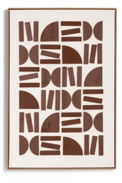 Rune schilderij 80x120cm - Bruin