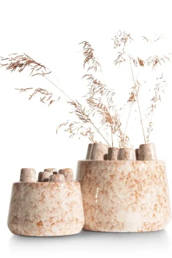 Safia vaas H15cm - Beige