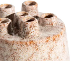 Safia vaas H15cm - Beige