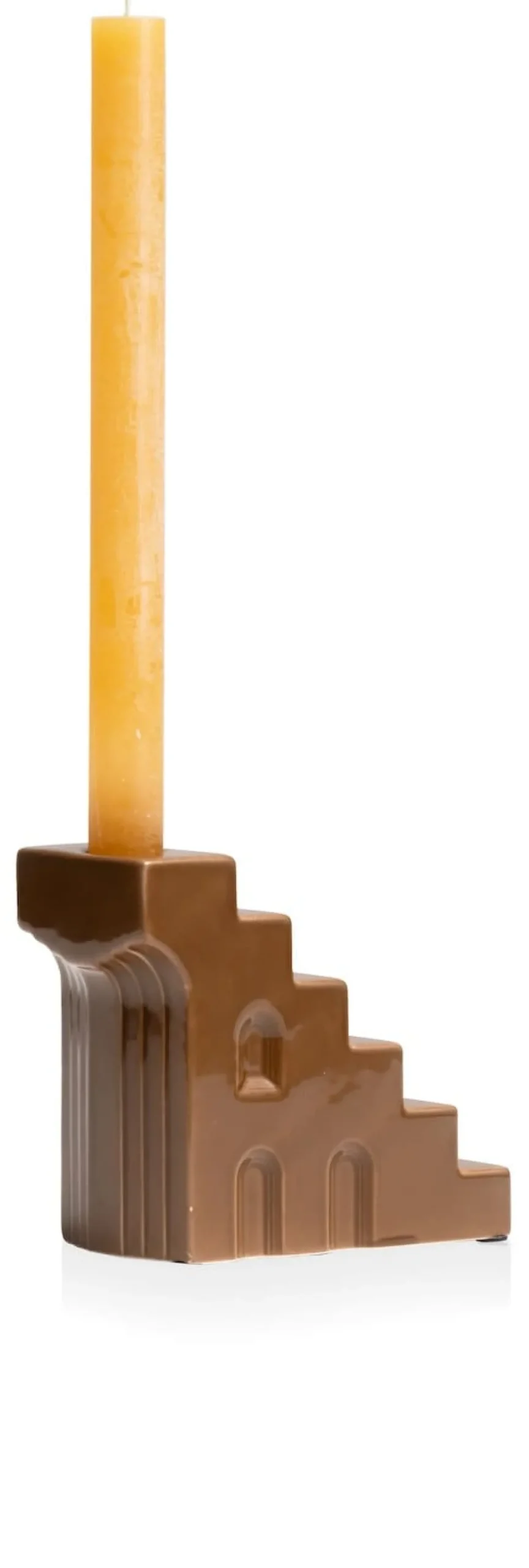 Skira kandelaar H11.8cm - Bruin