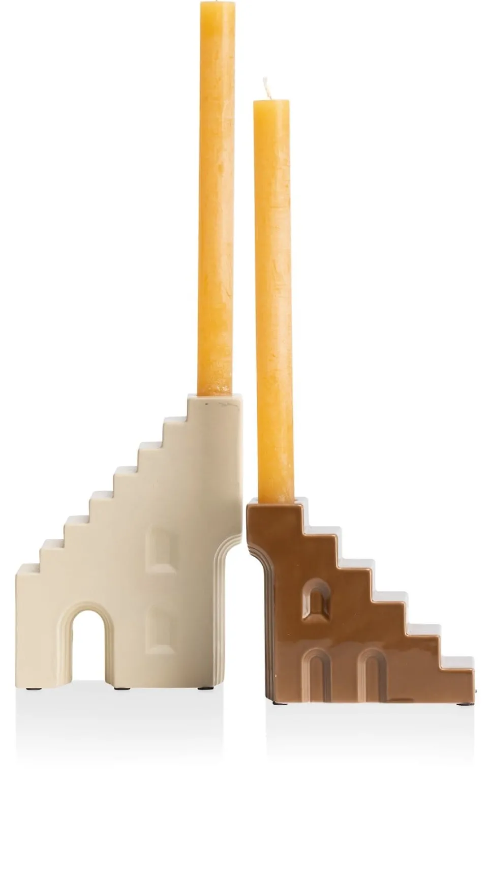 Skira kandelaar H11.8cm - Bruin