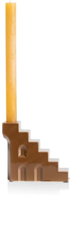 Skira kandelaar H11.8cm - Bruin