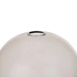 Skylar glazen bol D22cm - Zwart / antraciet