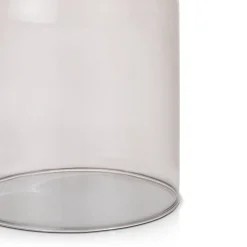 Skylar glazen bol D16cm - Zwart / antraciet