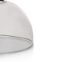 Skylar glazen bol D15cm - Zwart / antraciet