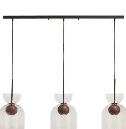 Skylar glazen bol D15cm - Zwart / antraciet