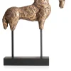 Stallion beeld H35cm - Goud