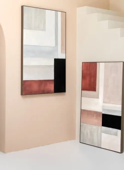 Tijn schilderij 90x140cm - Multikleur