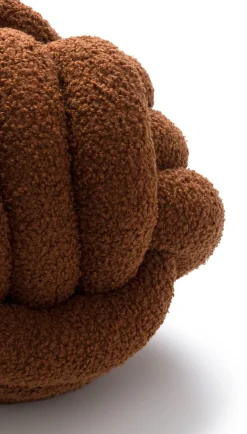 Twisted kussen 30x30cm - koper