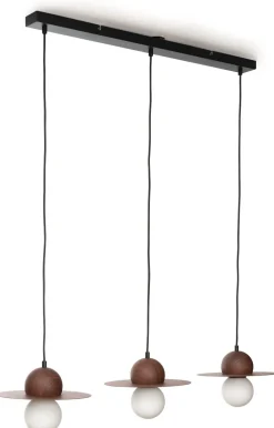 Ufo hanglamp 3*G9 - Bruin