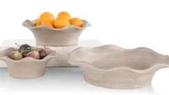 Wave schaal D25cm - Beige