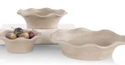 Wave schaal D25cm - Beige